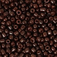 Seed beads 8/0 (3mm) Rocky road brown